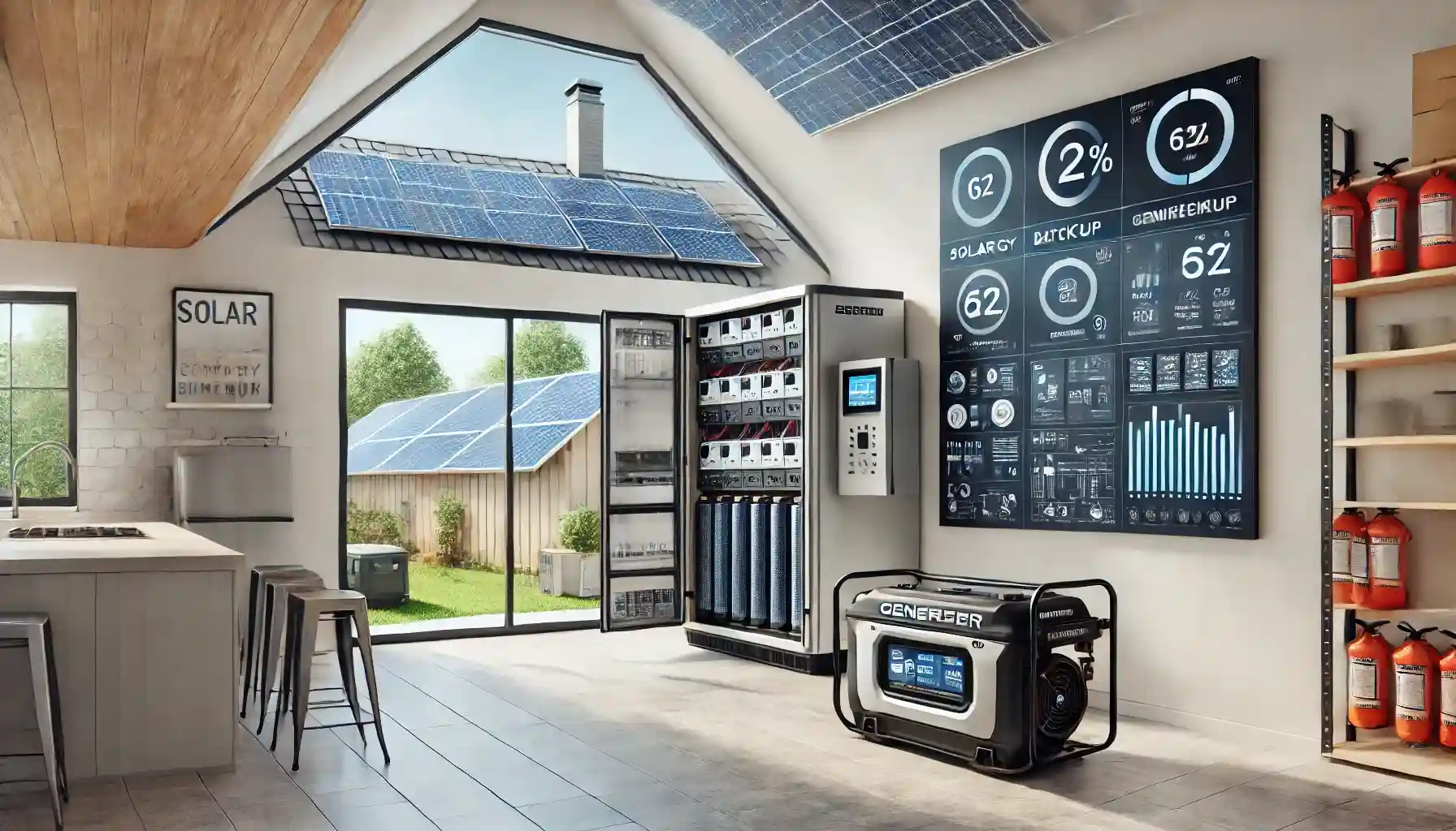 Panneaux solaires et énergie solaire et générateur : comment produire de l'énergie renouvelable hors réseau